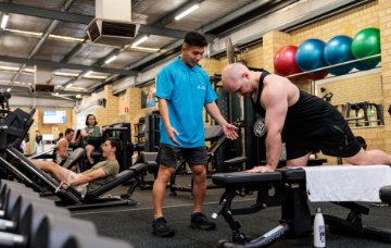 Weight training at Stirling Leisure - Scarborough